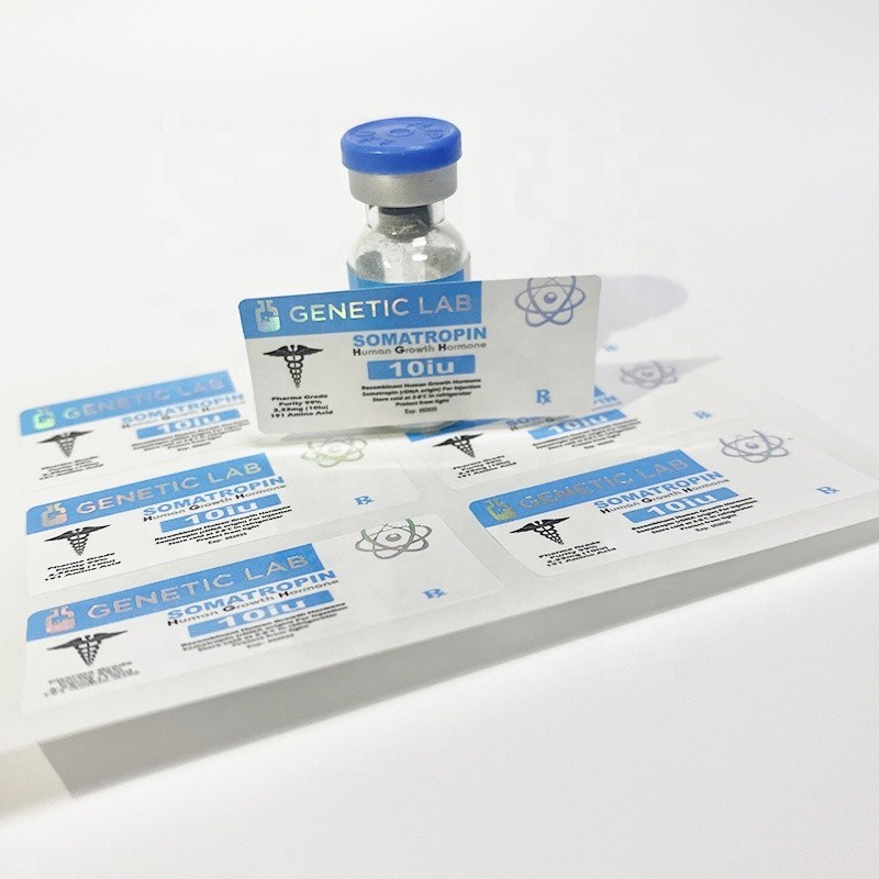 PMSKleur Steroid Vial Labels, Anti Vervalst Farmaceutisch Vial Labels