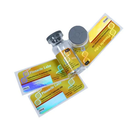 OEM Glanzende Laminerings10ml Vial Labels Hologram Security For Geneeskunde