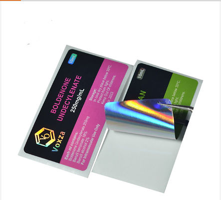 3x6cm Hologram Vial Label, UV de Flessenetiketten van de Druketherische olie