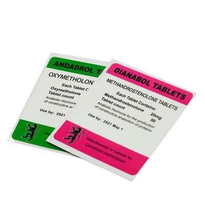 70mm Breedte Farmaceutisch Steroid Vial Labels Fake Resistant