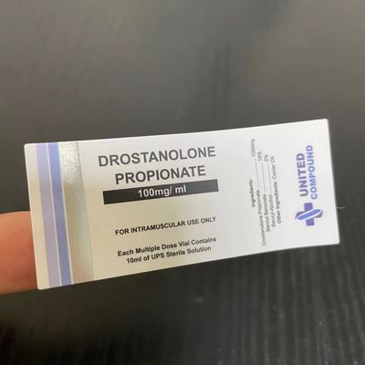 ISO9001 PMS kleurt 26mm de Etiketten van de Lengte30ml Fles met Zilveren Foliedruk