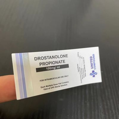 ISO9001 PMS kleurt 26mm de Etiketten van de Lengte30ml Fles met Zilveren Foliedruk