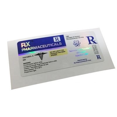 De hittebestendige Pantone-Etiketten van de Kleuren Farmaceutische Fles voor Steroïdeninjectie