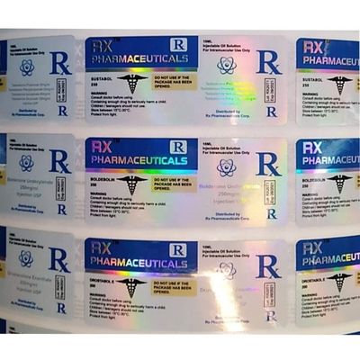 De hittebestendige Pantone-Etiketten van de Kleuren Farmaceutische Fles voor Steroïdeninjectie