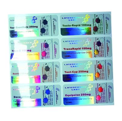 OEM de Etiketten van de Medicijnfles, 80gsm-Document de Stickers van het Veiligheidshologram
