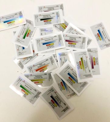 Waterdichte UVdruk 6x3cm Glas Vial Labels For Medication
