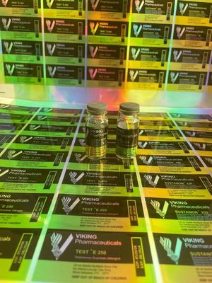 De Kleur Farmaceutisch Steroid Erkend Vial Labels ISO van Art Paper CMYK