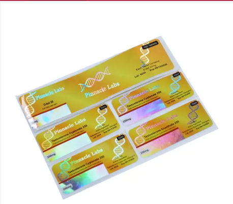 OEM Glanzende Laminerings10ml Vial Labels Hologram Security For Geneeskunde