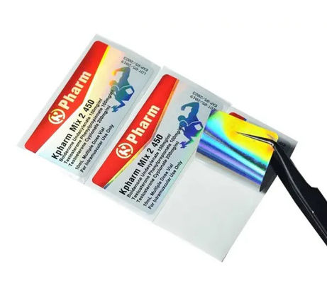 OEM Glanzende Laminerings10ml Vial Labels Hologram Security For Geneeskunde