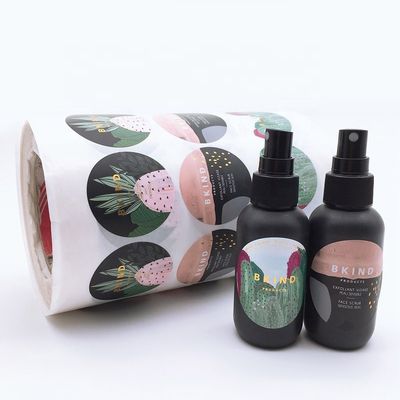 Van het Glasvial labels printable for beauty van de Pantonekleur Biologisch afbreekbare de Zorgproducten