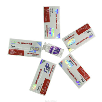 Anti Valse Druk 30x84mm Glas Vial Labels For Medicine Bottle