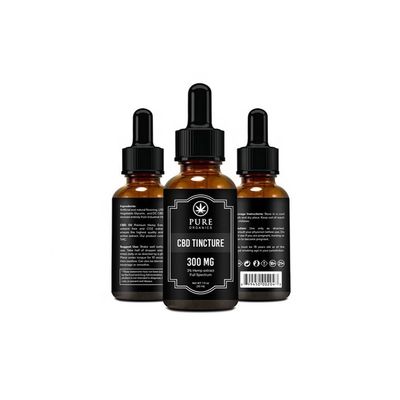 Vinyldocument Glas Vial Labels, de Flessenetiket van Cbd van de Compensatiedruk