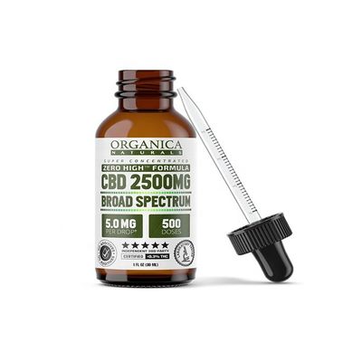 Vinyldocument Glas Vial Labels, de Flessenetiket van Cbd van de Compensatiedruk