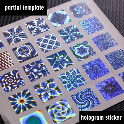 Hittebestendige 3d Holografische Stickers, de Stickers van de het Hologramveiligheid van de Compensatiedruk