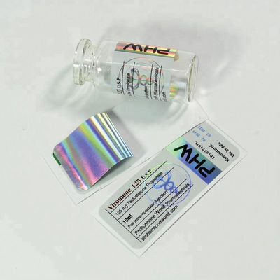 Glanzende de Flessenetiketten van de Lamineringspil, 80mm Breed Farmaceutisch Vial Labels
