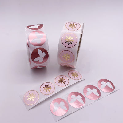 OEM de Anti Ultraviolette Transparante Vinylsticker van pvc met Rose Gold Foil Stamping