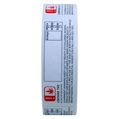 RoHS 70mm de Douanestickers van de Breedte Gouden Folie voor 10ml-Druppelbuisjefles