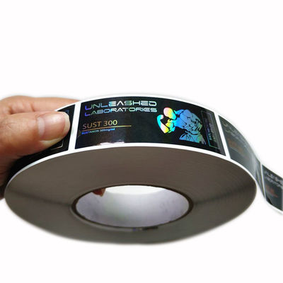 Transparant HUISDIERENmedicijn Vial Labels, het Waterdichte Etiket van de Hologramveiligheid