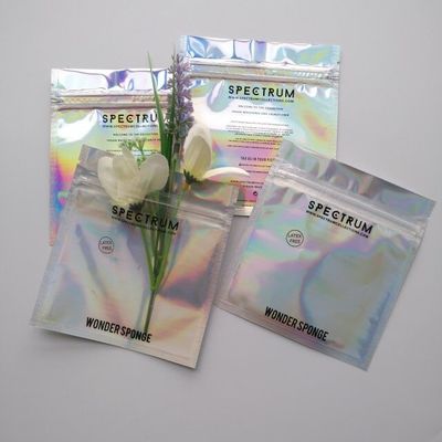 CMYK-de Zak van de het Aluminiumfolie van de Kleurenritssluiting de Hete het Stempelen Zak van de Aluminiumfolie