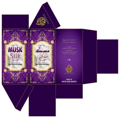 Gouden Folie 105mm Hoog Karton Kosmetisch Document Vakje voor de Fles van het Etherische olieparfum