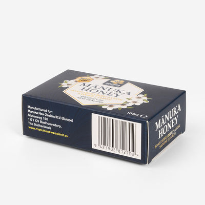 Zwart Gerecycleerd Kosmetisch het Document van 300gsm Vakje met Vlek UVdruk