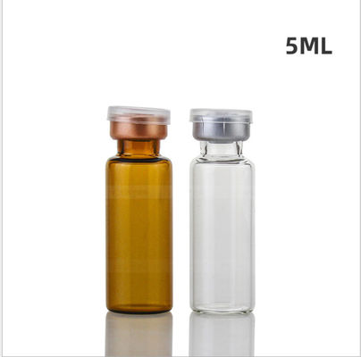 49mm het Glasflesjes van de Hoogtegeneeskunde, Anti Breekbare 5ml Amber Glass Bottles