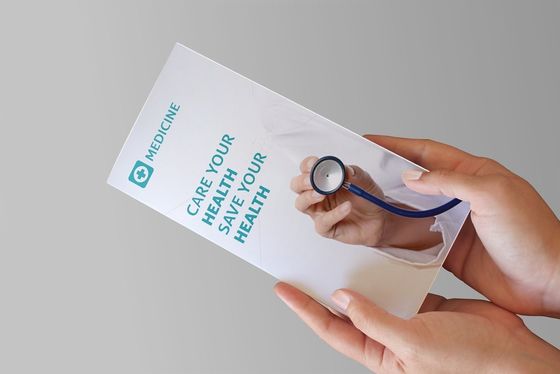 128gsm de Druk van het de Douanepamflet van Art Paper A4 voor Geneeskundevakjes