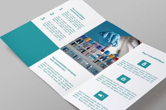128gsm de Druk van het de Douanepamflet van Art Paper A4 voor Geneeskundevakjes