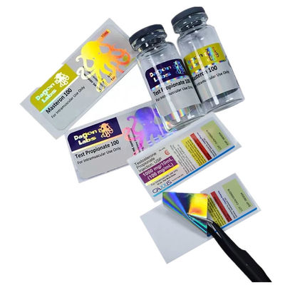 Laserdocument Waterdichte 10ml Flessenetiketten, 60mm de Brede Etiketten van de Flessensticker
