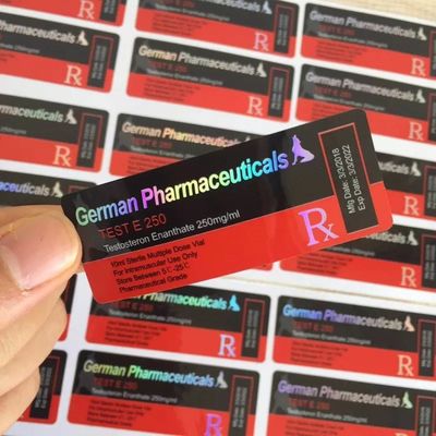 Laserdocument Waterdichte 10ml Flessenetiketten, 60mm de Brede Etiketten van de Flessensticker