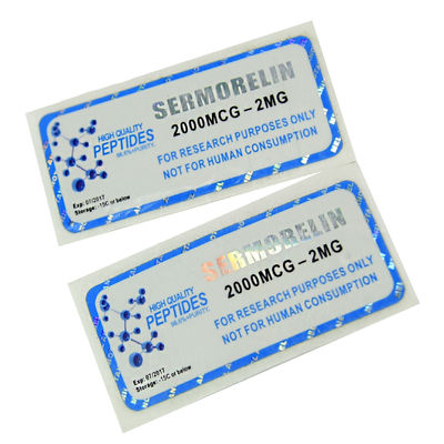 Matt Lamination Foil Stamping Labels 28mm Breedte Sterke Zelfklevende Stickers